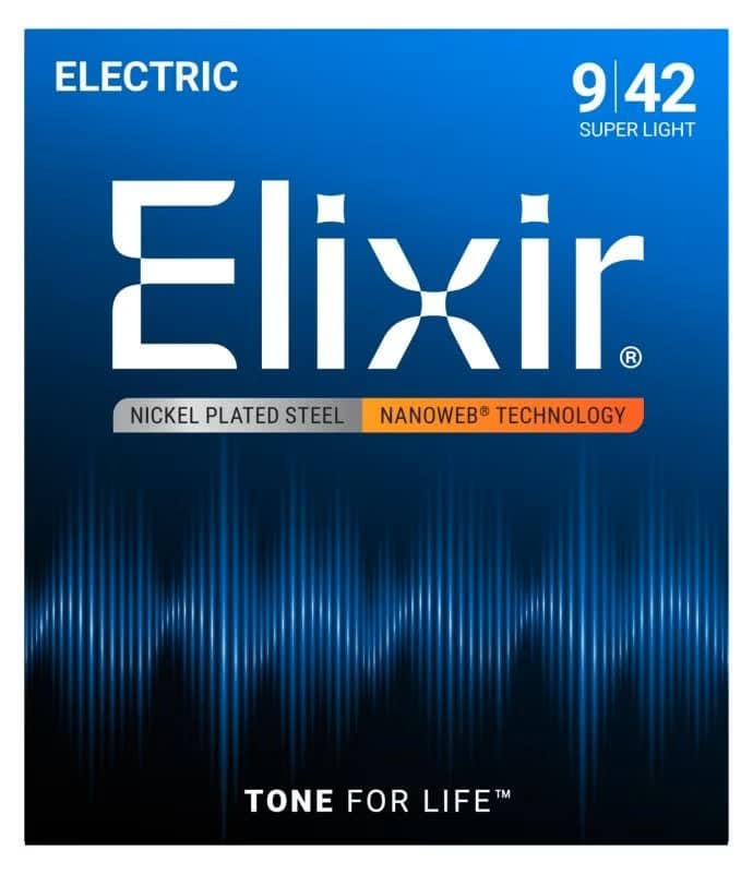 Elixir Electric Nickel Plated Steel with NANOWEB Coating The longest lasting tone night after night!