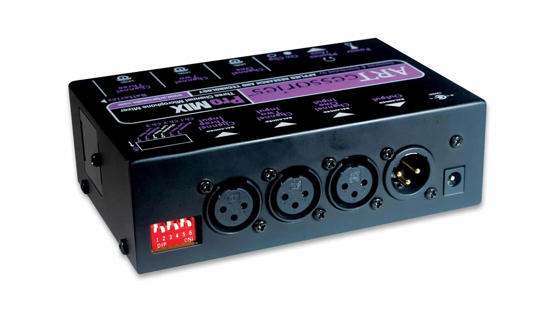 Art ProMIX 3 Kanals Mikrofon Mono Mixer