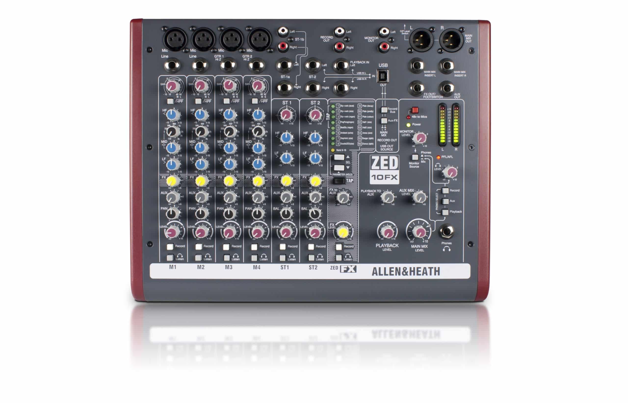 A&H ZED-10FX 4 mic / line i 2 Stereo Mixer