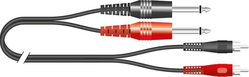 RCA Phono til Jack 3m x 2