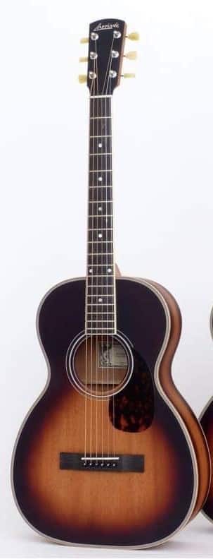 img src="/larrivee-guitar" alt="Larrivée 00-03 All-Mahogany Vintage Burst 12 fret"