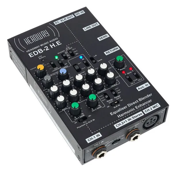 Headway EDB-2 H.E preamp fet. H.E.A.T. “The Swiss Army Knife for the Gigging Acoustic Musician”