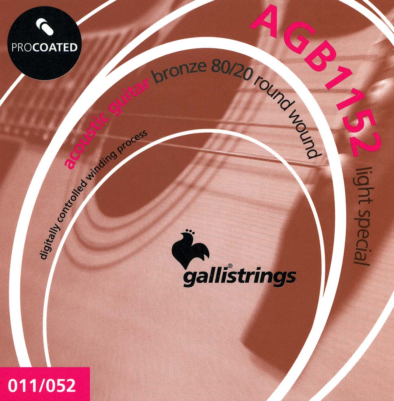 Gallistrings AGB 80/20 Coated Western Guitar Strenge (Flere Størrelser)