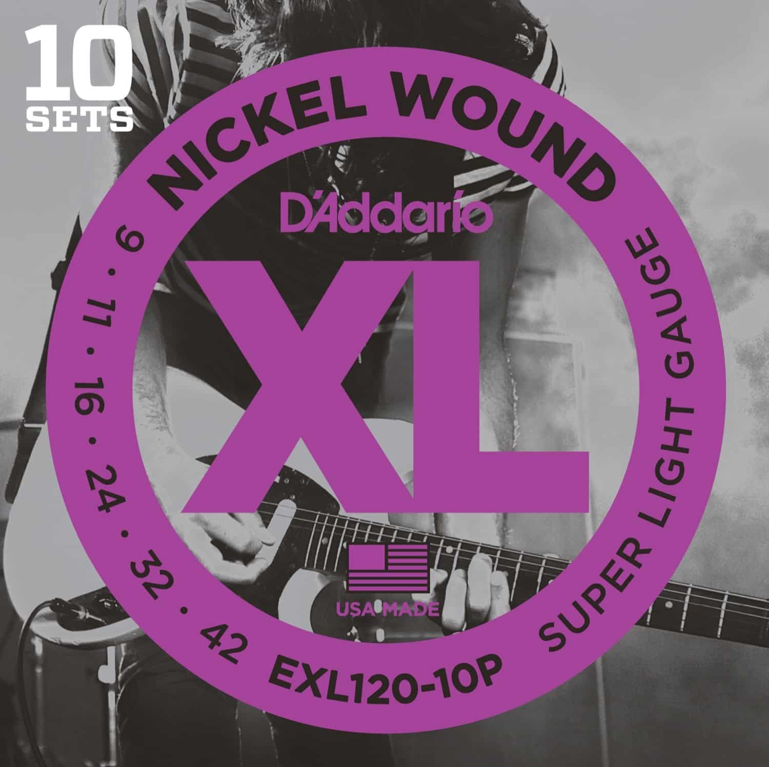 Daddario EXL 120-10P 10 Pack